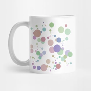 Colorful Spot Pattern on Black Mug